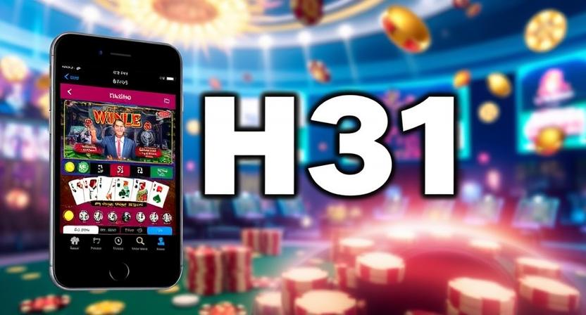 H31 app mobile casino platform interface